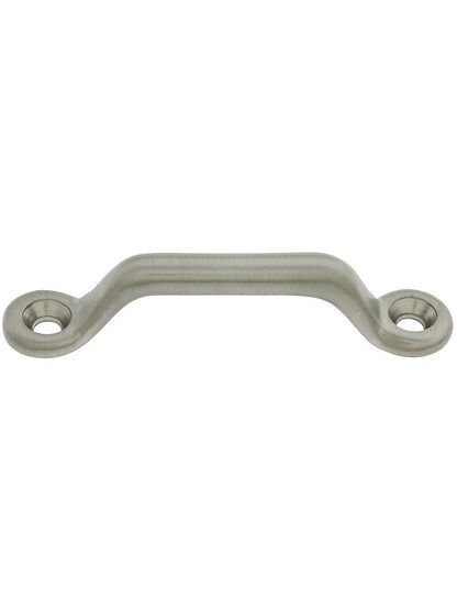 Small Solid Brass Utility Pull - 2 7/16 inch Center to Center in Satin Nickel.